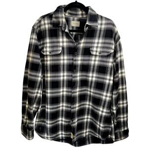 JACHS Heavyweight Plaid Shacket Mens SZ LT Flannel Cabincore Outdoor Lumberjack